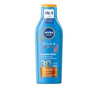Loción solar Nivea Sun factor de protección 30, botella, protección y bronceado, 200 ml