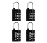 Lock Combination de Delswin 3 dgitos Pequeo candado - Lock Combo reiniciable de 4 piezas para el casillero de gimnasia de la escuela Puerta de la c