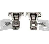 Lock Connection, Bisagra de armario de 105 grados, compacta, cierre no suave, superposición de 3/4 pulgadas (2 piezas)