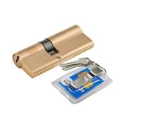 Lock Cylinders Cerradura de puerta de latón puro con cilindro de entrada, doble apertura, 90, 100, 105, 110 y 120 mm, llave AB, antirrobo, manija extendida for dormitorio BombíN Cerradura(110(37.5-72.