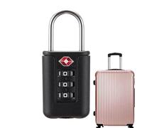 Lock de maleta | Combinación de viajes aprobada por Locks de cables de equipaje | Establezca su propio bloqueo de combinación de dígitos con superficies y un diseño elegante | Pestillo de c