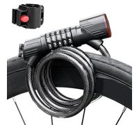 Lock for Bike - 5,91 x 4,72 x 1,97 in Chain Lock for Bike | 5digit Combination Motorcycle Safety Locks with Light | Quick-Release Lightweight Bikes Accessories Fôr Urban Commuting Security Garage