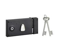 Lock Horizontal 4-Lever Deadlock Thirard T 1/2-Black-Right Section 6 mm ancho x 82 x 140 mm