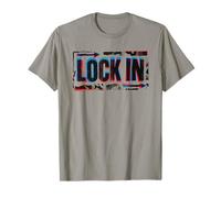 Lock In Glitch Estética Motivacional Gen Z Argot Camiseta