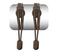 LOCK LACES - Cordones elásticos sin atar, talla única, marrón, 122,9 cm