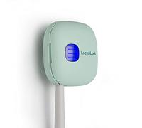 LOCK & LOCK Esterilizador de cepillos de dientes - Recipiente portátil con tecnología UV LED para esterilizar y desinfectar los cabezales del cepillo de dientes - Contiene un cepillo - Verde menta