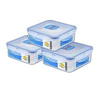 Lock & Lock Jwp Hpl82303 - Fiambrera hermética (870 ml, 3 unidades)