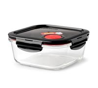 LOCK & LOCK Oven Glass - Recipiente hermético de cristal para microondas, con tapa para horno, microondas y congelación, varios tamaños (1400 ml)