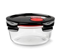 Lock & Lock Recipiente para Alimentos de Vidrio Apto para Microondas - Contenedor Cuadrado con Tapa para Horno, Microondas y Congelador, 650ml