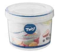 Lock & Lock Twist, Recipiente redondo, plástico, Transparente