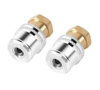 Lock On AirChuck para neumático de latón 14NPT 12 piezas para inflador con orificio grande y diseño de extremo cerrado fiable (2 piezas)