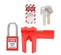 Lock Out Tagout El Kit De Bloqueo De Etiquetado Incluye Candado De Seguridad, Etiqueta De Advertencia, Bloqueo De Válvula De Bola Y Llaves-Longitud Del Haz De Bloqueo De 38mm
