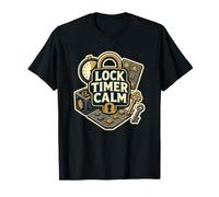 Lock Timer Calm Enigma Cronómetro Equipo Camiseta
