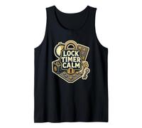 Lock Timer Calm Enigma Cronómetro Equipo Camiseta sin Mangas