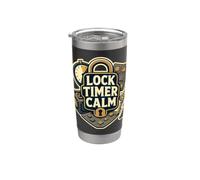 LOCK TIMER CALM Enigma Cronómetro Equipo Vaso térmico de acero inoxidable de doble pared