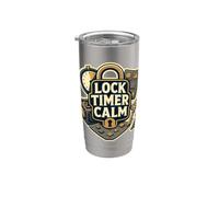 LOCK TIMER CALM Enigma Cronómetro Equipo Vaso térmico de acero inoxidable de doble pared