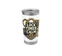 LOCK TIMER CALM Enigma Cronómetro Equipo Vaso térmico de acero inoxidable de doble pared