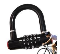 Lock with Code, Iron + Zinc Alloy 8.7x8.5cm | Combination Padlocks with Anti-Theft Waterproof U-Shape, Travel, Bikes, Scooters, Heavy Duty Padlock | Outdoor Garage Use