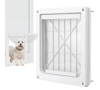 Lockable Dog Flap - Deluxe Aluminum Pet - Dogs Door for Wall - Weather-Resistant Abs Cat and Dog Entry with Secure Closure Easy Installation and Wide Fit | Ideal for Year-Round Home Comfort Access