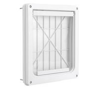 Lockable Dog Flap - Deluxe Aluminum Pet - Dogs Door for Wall - Weather-Resistant Abs Cat and Dog Entry with Secure Closure Easy Installation and Wide Fit | Ideal for Year-Round Home Comfort Access