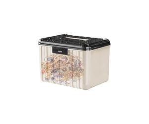 Lockable Storage Box,9.84x7.8x7.01 Inche Electronic Organizing Bin | Safe Storage Bin Organizer With 4-digit Combination Lock For Tool Documents Keys Money Outdoor Deck Dorm College Patio Office Home