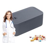 Lockable Storage Box - Medication Case Code, Portable Security Container | Small Combination Lock Organizer, Compact Travel Safety Box, Perfect for Train Trips or Dorm Room Protection