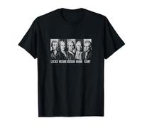 Locke Voltaire Rousseau Hume Kant Filosofía de la Ilustración Camiseta