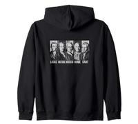 Locke Voltaire Rousseau Hume Kant Filosofía de la Ilustración Sudadera con Capucha