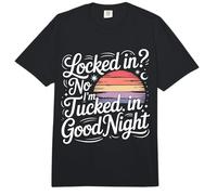 Locked In No I'm Tucked In Good Night Bedtime Sleep - Comfort Colors Adult Heavyweight T-Shirt