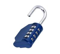 Locker Code Padlock, 4 Digit Code Padlock for Sports, College, School Locker, Exterior Code Padlock for Gate, Garden Shed, Blue