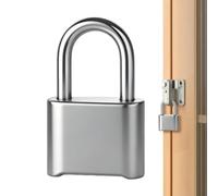 Locker Combination Lock, Resettable Metal 4 Digit Mechanical Lock With Code
