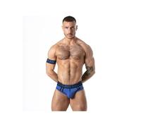 Locker Gear Sport Mesh Jock Brief Azul - Talla: M