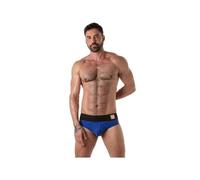 Locker Gear Wide Waistband Jock Brief Azul - Talla: M