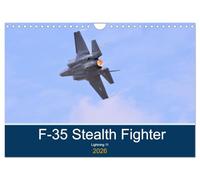 Lockheed Martin F35 Stealth Fighter (Wall Calendar 2026 DIN A4 landscape), CALVENDO 12 Month Wall Calendar: Initial images of this latest iconic 5th Generation fighter