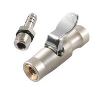 Locking Air Chuck - Heavy Duty No Air Leakage Metal Clip Tire Inflator Quick Connect Adapter, Airs Hose Fitting Tool | Reliable Tire Inflation Accessory For Garage Motorcycle Sedan SUV RV Use