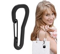 Locking Carabiner - Heavy Duty Hook, Durable Keychain Clip | Portable Aluminum Hook with Secure Spring Gate, Multi-Purpose Climbing Accessory For Camping Fishing Hiking Backpack Traveling