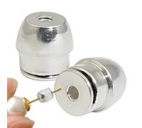 Locking Earring Back - 2 Pieces Lock Backings | Safety Cover Pierced-Proof Earring Backs Replacements Fit | Supports Studs 0.9-1.2mm Ear Needles For Sensitive Skin Men Women Lady Teen Girl Friend