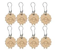 Locking Stitches Markers for Knitting and Crocheting, 8 pcs Knitting Crochet Notions | Wood Knittings Stitchess Marker Locking Stitches Markers Cute for Friend Lover Colleague
