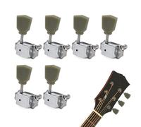 Locking Tuner - Metal Body, Synthetic Resin Cap, Semi-Enclosed Guitar Tuning Key | Precision Stable Tuning, Smooth Function Guitar Machine Heads For Home Studio, Workshop, Music Class
