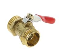 LOCKLGFMCZ 1 unidad de conector macho rosca for válvula bola latón, adaptador unión for tubería cobre for fontanería, varios tamaños: 1/8, 1/4, 3/8, 1/2 Válvula de bola roscada.(1/8")