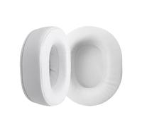 LOCKLGFMCZ Almohadillas De Repuesto For Sony MDR MV1, Cómodas For Auriculares, Funda For Una Experiencia Sonido Mejorada Accesorios para Auriculares(B White Leather)