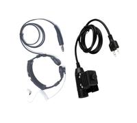 LOCKLGFMCZ Auriculares for Tubo acústico de 2 Pines y vibración Garganta, for micrófono PTT U94, compatibles for walkie-talkies for Icom IC-12A(T), IC-12E IC-12GAT Two-Way Radio Accessories