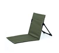 LOCKLGFMCZ Sillón individual for acampar, con respaldo for parque, sillas relajantes, sillas plegables ligeras, sillas plegables for exteriores, sillas de playa y picnic. sillas plegables(Verde)