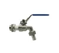 LOCKLGFMCZ Válvula de acero inoxidable 304 1/2 pulgada for boquilla partición sin soldadura, grifo núcleo engrosado for anticongelante en jardines exteriores Válvula de bola roscada.