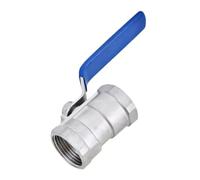 LOCKLGFMCZ Válvula de bola acero inoxidable 304 316L, rosca hembra una pieza BSP NPT 1/4", 3/8", 1/2", 3/4", 1", 1-1/4", 1-1/2", 2" Válvula de bola roscada.(DN32,SS304)