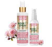 lockmio Spray de agua de rosas para el cabello, hidratación de la piel del cuero cabelludo, agua de rosas para el cabello, agua de rosas para el cabello, gel natural para retoque, agua de rosas para