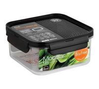 LocknLock BISFREE Recipiente hermético para alimentos, 1000 ml, 160 x 160 x 76 mm, sin BPA, hermético, apto para lavavajillas, microondas y congelador, resistente a roturas y arañazos