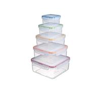 Lock&Lock Fiambreras Classic 5 pzas – 180ml/410ml/750ml/1,2L/2,0L, herméticas, microondas, sin BPA