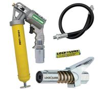 LockNLube Pistola de Grasa neumática 2 en 1 con Modos de Disparo único y Continuo