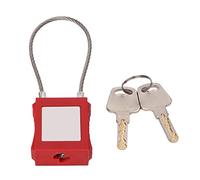 Lockout Cable Lock, 12 Insert High Security Key Retaining Lock Stainless Steel Shackle for Industrial Equipment Maintenance (Día)